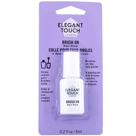 Elegant Touch Brush On Nail Glue 6ml