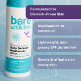 Bare Addiction Daily Defence Moisturiser SPF30 50ml