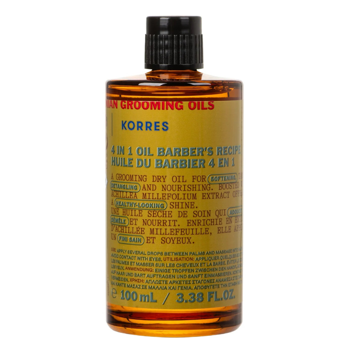 Korres Athenian Grooming 4-In-1 Oil Barber's Recipe 100ml