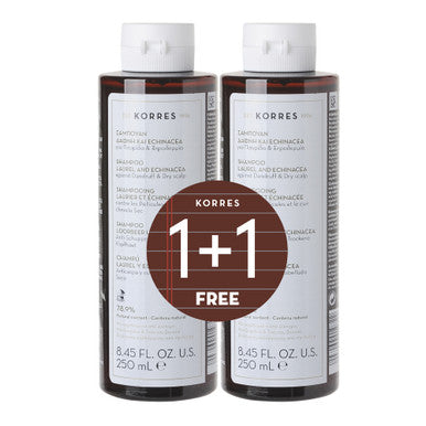 Korres Laurel & Echinacea Shampoo 250ml (1+1)