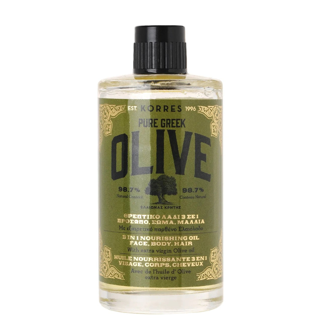 Korres Olive 3 in 1 Nourishing Oil Face, Body and Hair 100ml