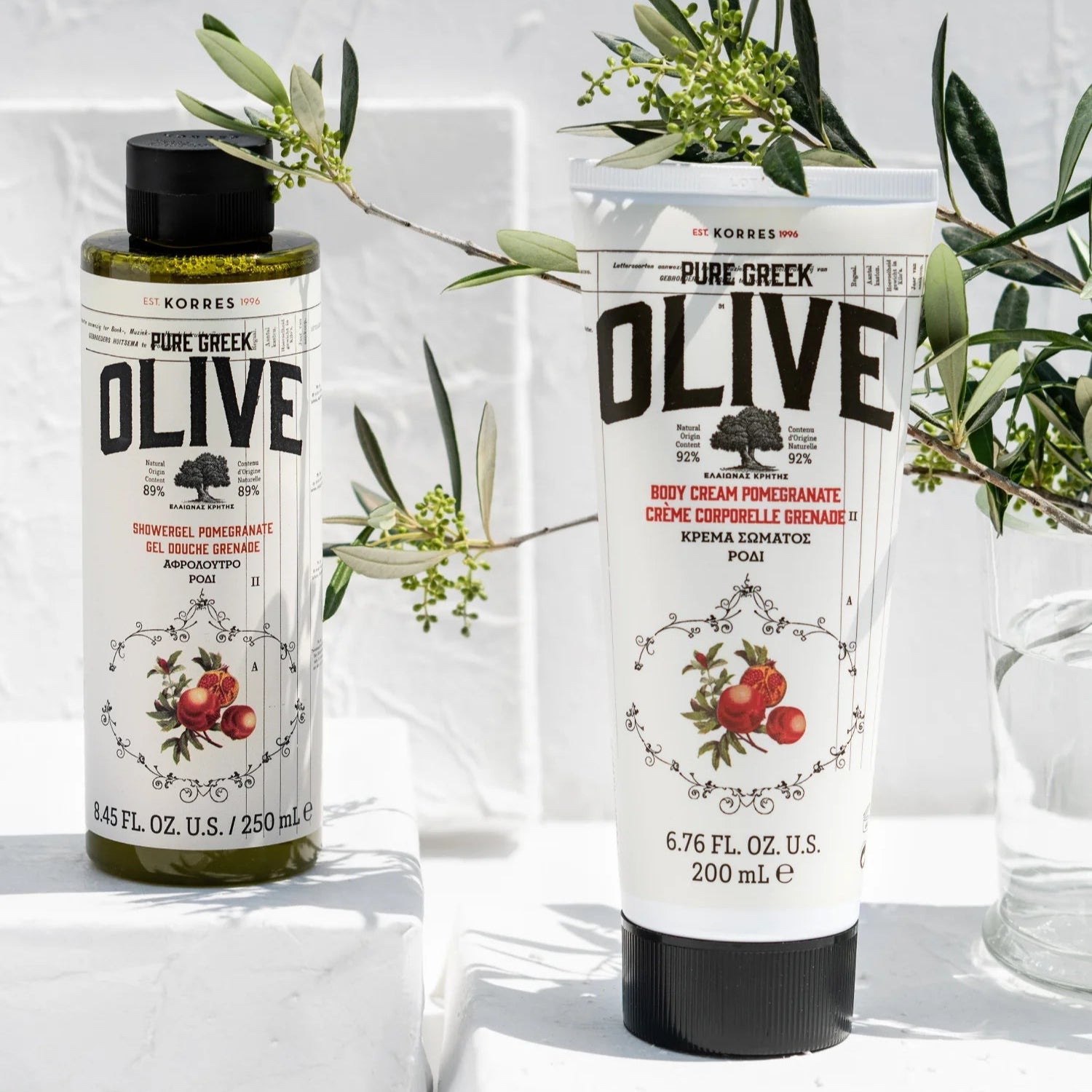 Korres Pure Greek Olive Body Cream Pomegranate 200ml