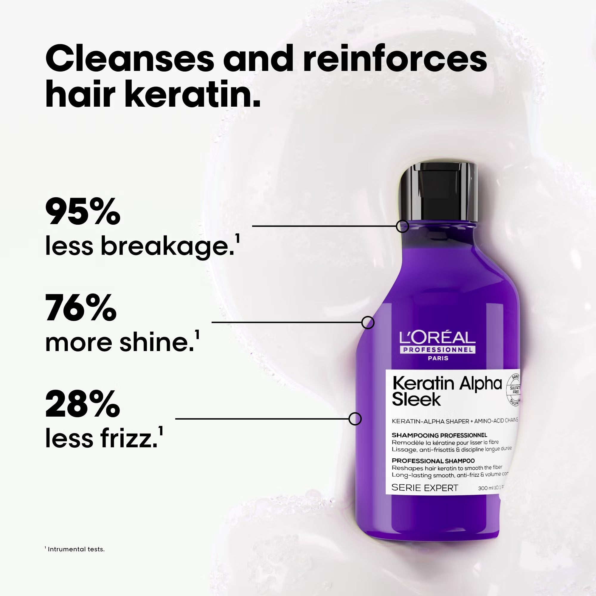 L’Oréal Keratin Alpha Sleek Shampoo 500ml