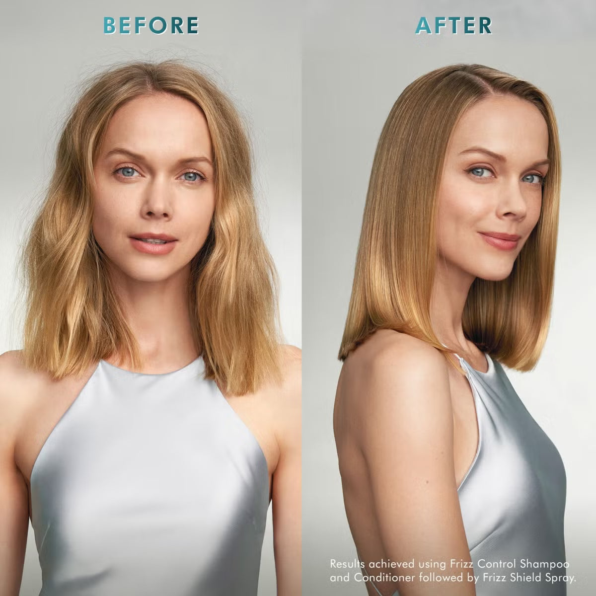 Moroccanoil Frizz Control Duo 500ml before and after