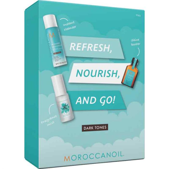 Moroccanoil Refresh Nourish and Go! Dark Tones gift set