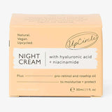 UpCircle Night Cream with Hyaluronic Acid + Niacinamide 30ml