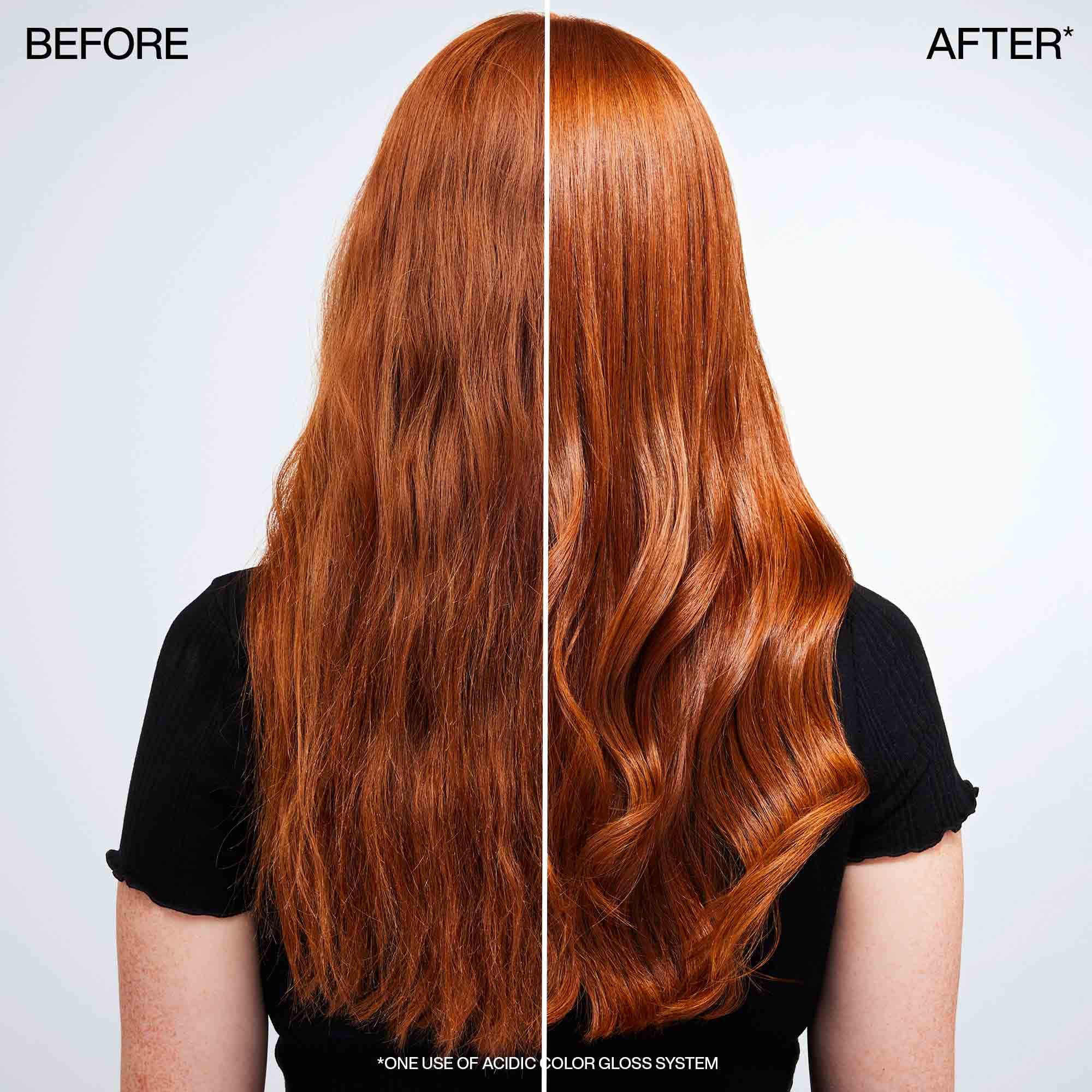 Redken Acidic Color Gloss Heat Protection 190ml before and after - HWS Beauty