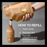 Redken All Soft Shampoo Refill 500ml how to