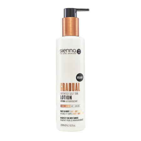 Sienna Gradual Untinted Self Tan Lotion 200ml