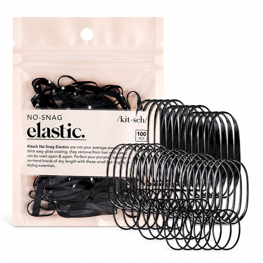 Kitsch No-Snag Elastics (100pc) - Black