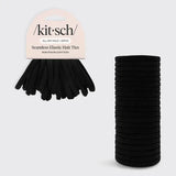 Kitsch Eco-Friendly Nylon Elastics 20pc Set - Black