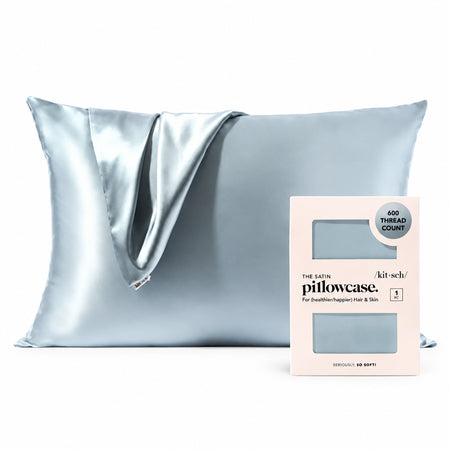 Kitsch Satin Pillowcase Standard - Haze Blue