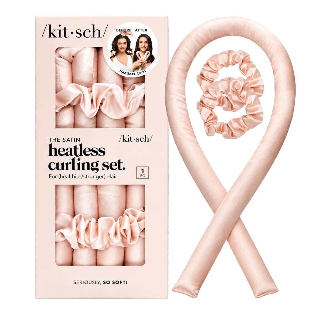Kitsch Satin Heatless Curling Set - Sunset Tie Dye