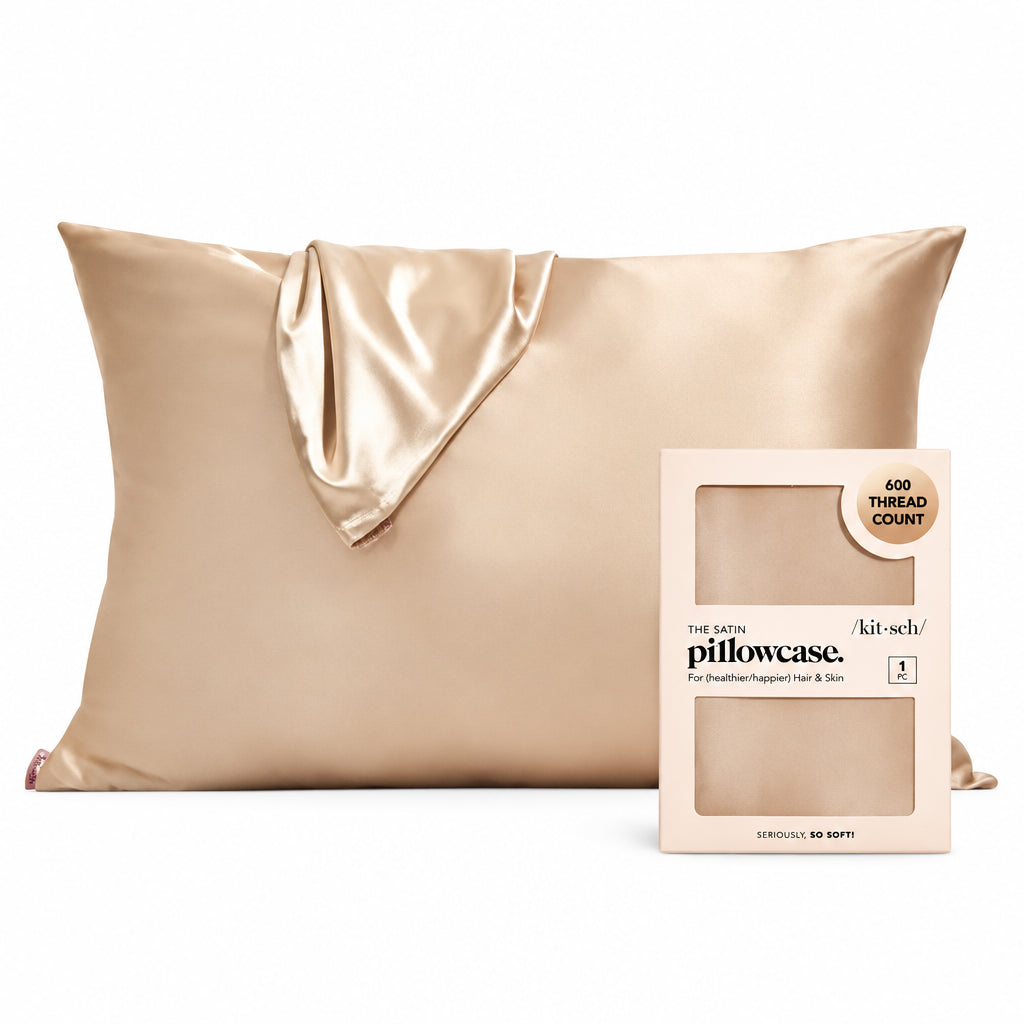 Kitsch Satin Pillowcase Standard - Champagne