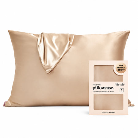Kitsch Satin Pillowcase Standard - Champagne