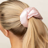 Brushworks Large Cloud Scrunchies - Pink & White (2 Pack)