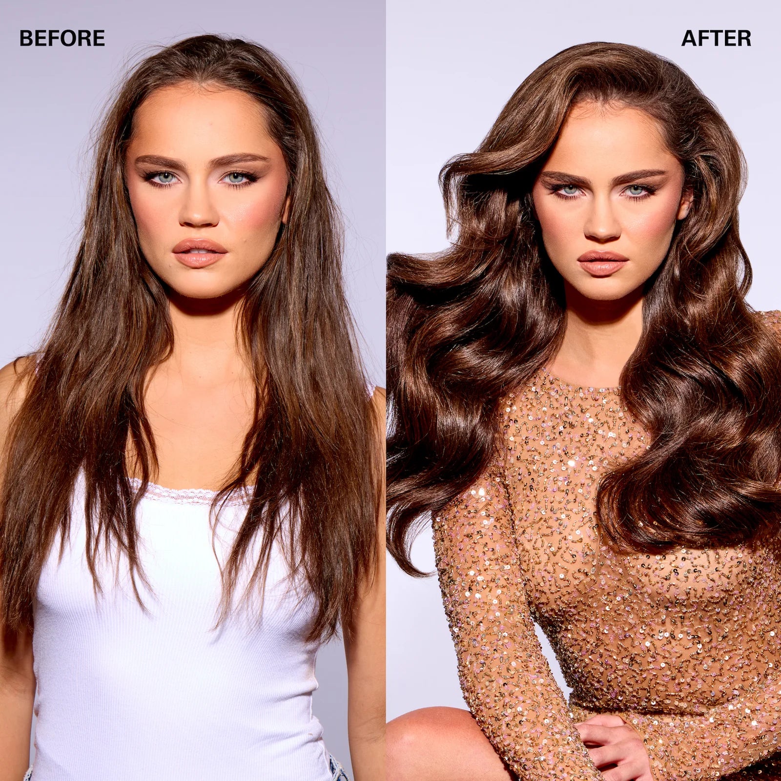 Color Wow Money Mist before after