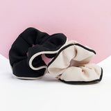 Brushworks Contrast Scrunchies Black and White