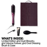ghd Duet Blowdry Hair Dryer Brush Festive Gift Set in Cherry Chic What's Included