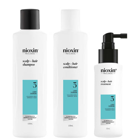 Nioxin-Part System 3 Trial Kit for Coloured Hair with Light Thinning
