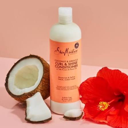 Shea Moisture Coconut & Hisbiscus Curl & Shine Conditioner 348ml