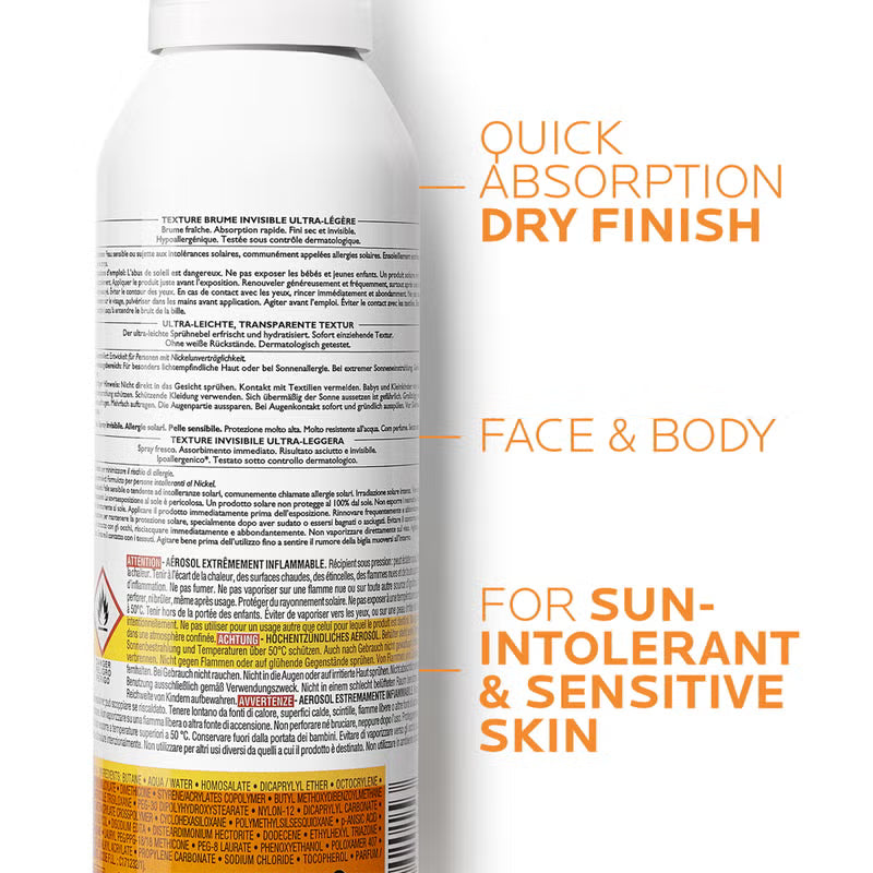 La Roche-Posay Anthelios Ultra-Light SPF50+ Sun Protection Spray 200ml