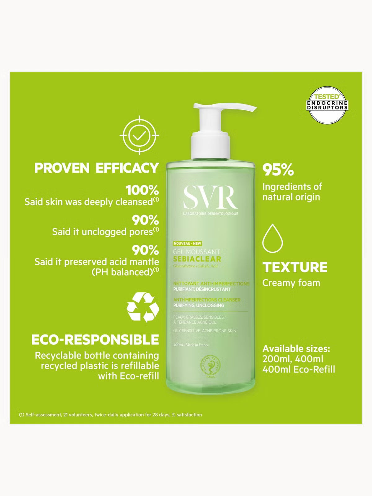 SVR Sebiaclear Anti-Imperfections Cleanser 400ml
