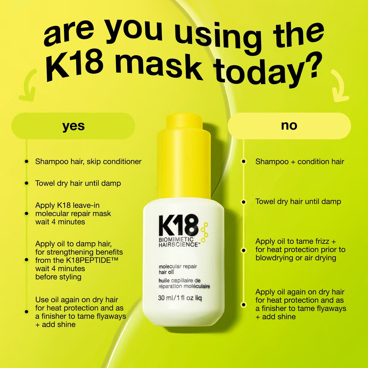 K18 Molecular Repair Hair Oil 30ml