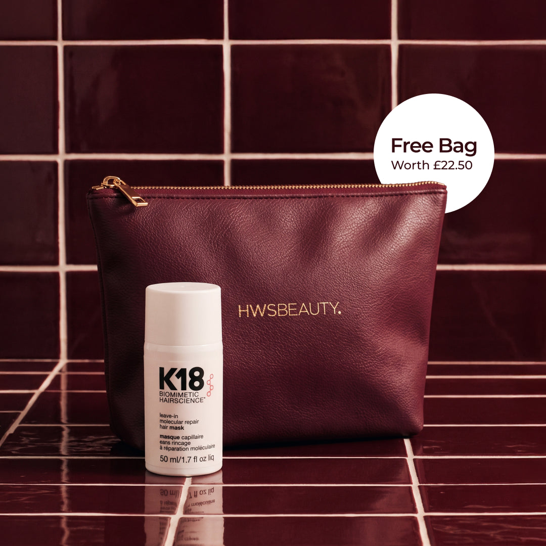 K18 Leave-in Molecular Repair Hair Mask 50ml + Free HWS Beauty Cosmetic Bag