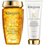 Kérastase Elixir Ultime Le Bain Sublimating Oil-Infused Shampoo 250ml & Fondant Conditioner 200ml Duo