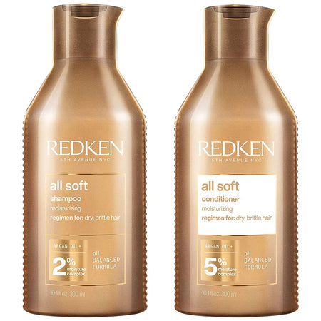 Redken All Soft Shampoo & Conditioner 300ml Bundle