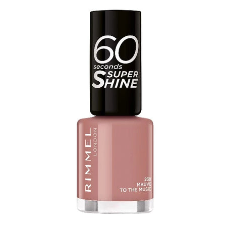Rimmel 60 Seconds Super Shine Nail Polish 230 Mauve To The Music