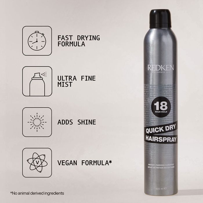 Redken Quick Dry Hairspray 18 High Hold 400ml