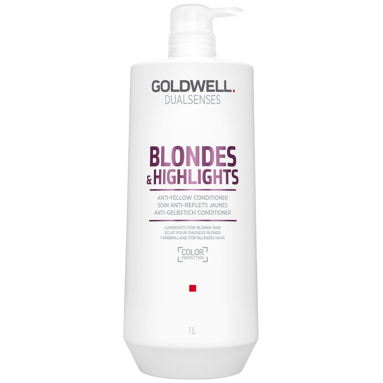Goldwell Dualsenses Blonde & Highlights Anti-Yellow Conditioner 1000ml - Goldwell