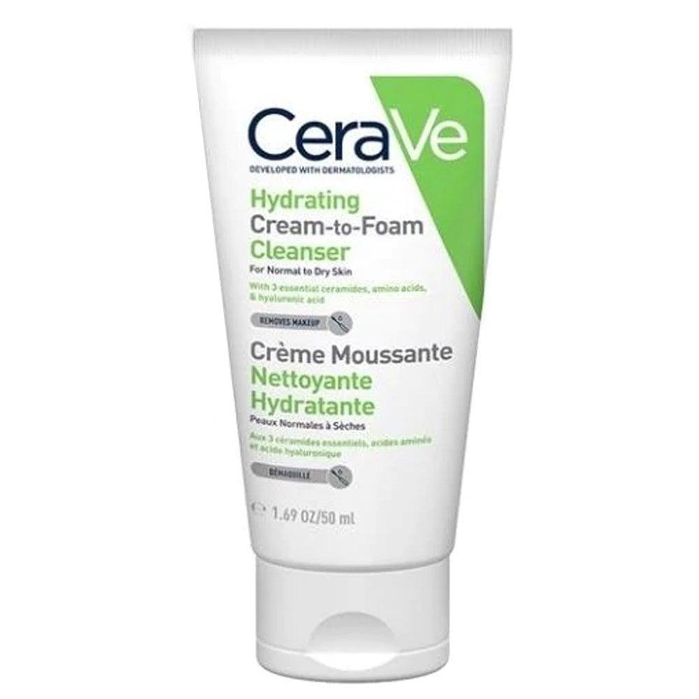 Cerave Hydrating Cream To Foam Cleanser 50ml Hws Beauty